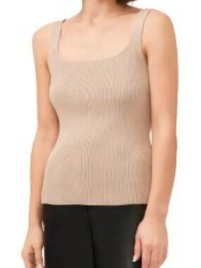 Halogen® Square Neck Ribbed Tank Size XXL